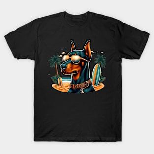 Funny Doberman with Sunglasses T-Shirt